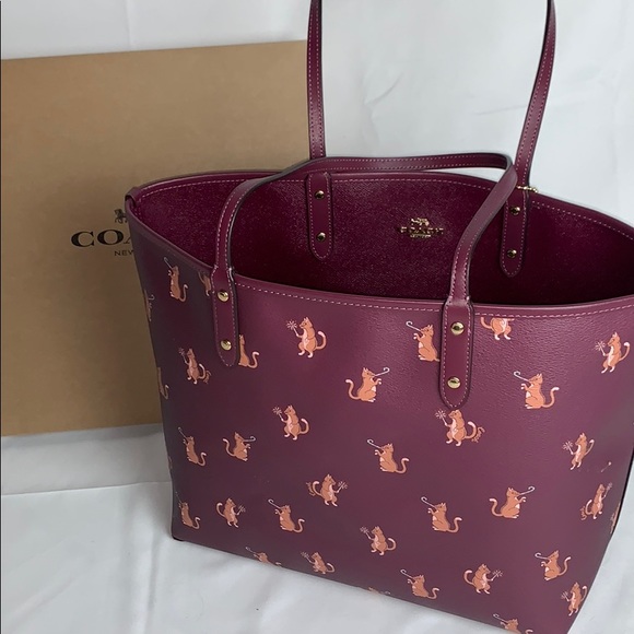 Coach tote bag cat Clearance